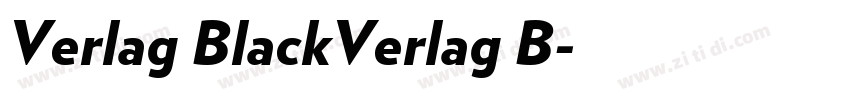 Verlag BlackVerlag B字体转换